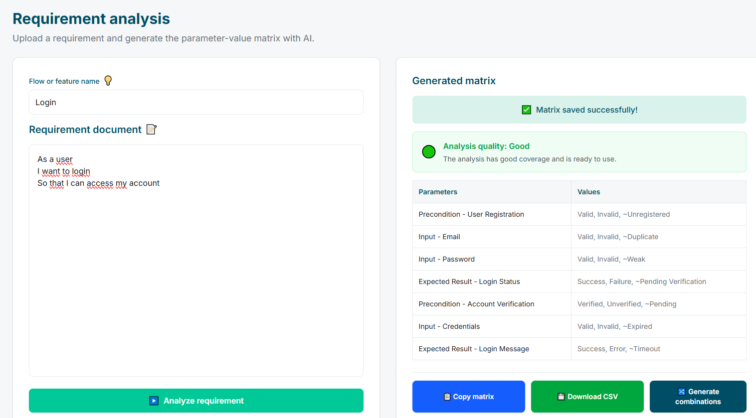 AI Requirement Analysis